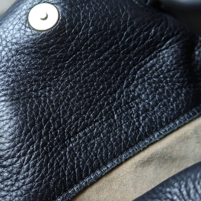 Bottega Veneta Vintage Black Intrecciato Braided Strap Hobo style Shoulder Bag