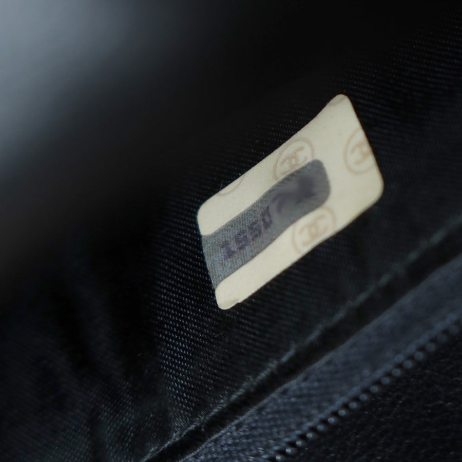 Chanel Vintage Black Lambskin Tassel Quilted CC mark 3way Classic Flap Bag