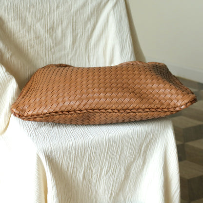 Bottega Veneta Vintage Caramel Brown Intrecciato Weave Large Veneta Hobo Bag L