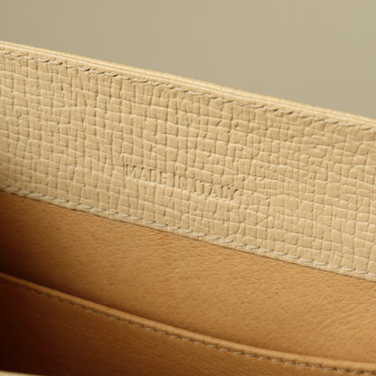 Loewe Vintage Ivory Dark Navy Grained Leather Knot Turn lock Crossbody Bag