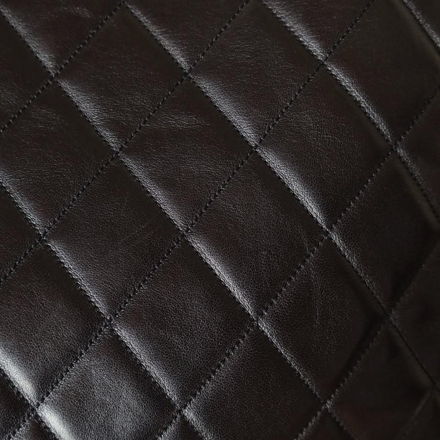 Chanel Vintage Deep Brown Diamond quilted CC turn lock Shoulder Shopper Tote Bag