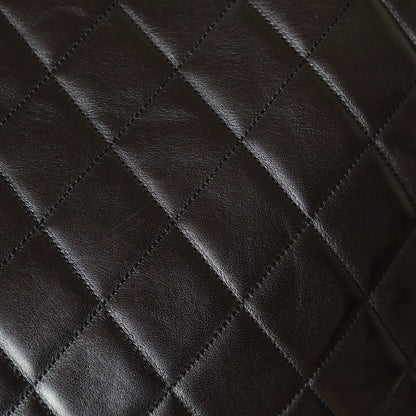 Chanel Vintage Deep Brown Diamond quilted CC turn lock Shoulder Shopper Tote Bag