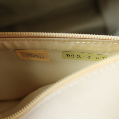 Chanel Vintage Ivory Lambskin Gold Tassel Asymmetrical Double Flap Bag S